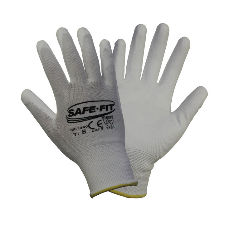 SAFE- FIT GUANTE NYLON ANTIESTATICO RECUBRIMIENTO DE POLIURETANO S (PAR)