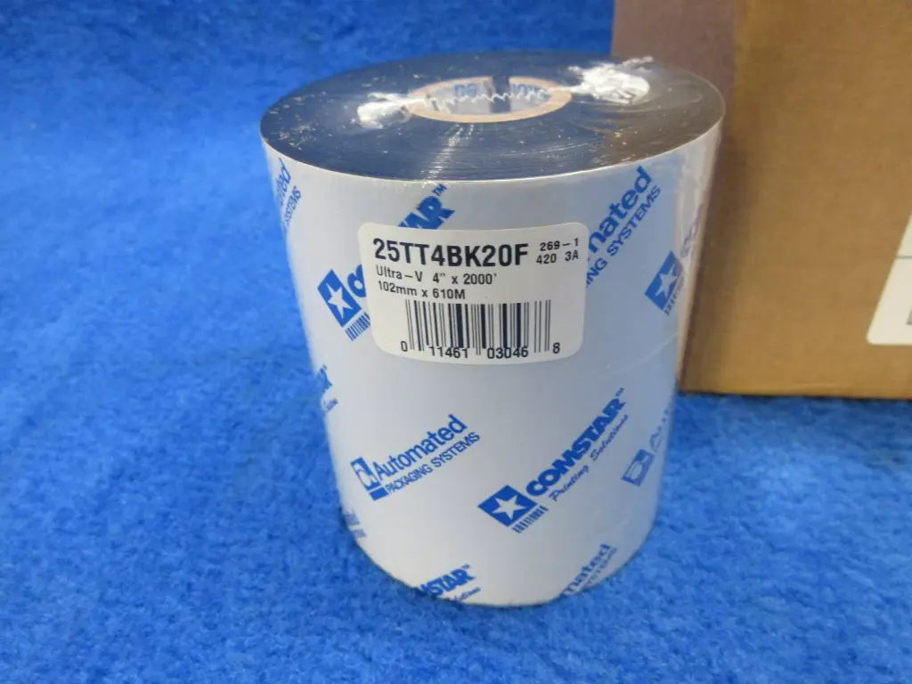 Cinta de Transferencia Térmica 4" x 2000' AutoLabel AutoBag Ultra-V, caja con 10 rollos