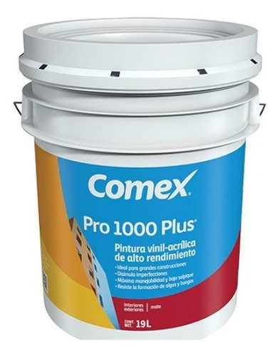 [QA-5700300] CUBETA DE PINTURA BLANCA MATE (22.8 LITROS) PRO 1000 PLUS