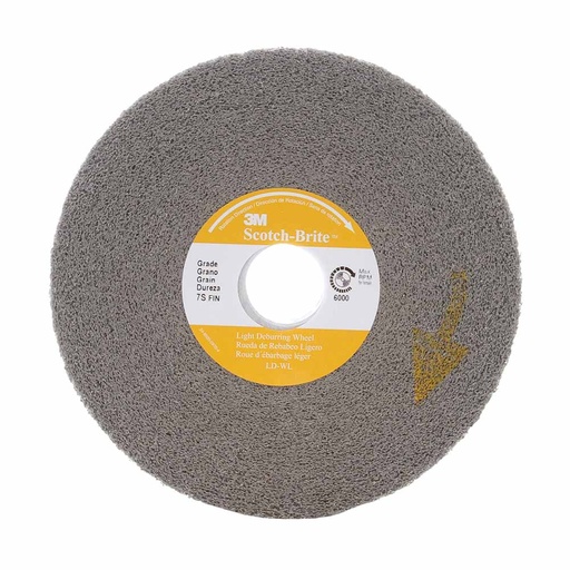 [QA-LD-WL] 3M Disco de desbarbado ligero Scotch-Brite, 6S fino, 8" x 1" x 3"