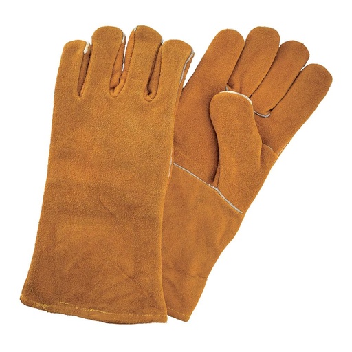 [QA-ST5933] Guante de carnaza para soldar, forro completo, alta resistencia. (Par)