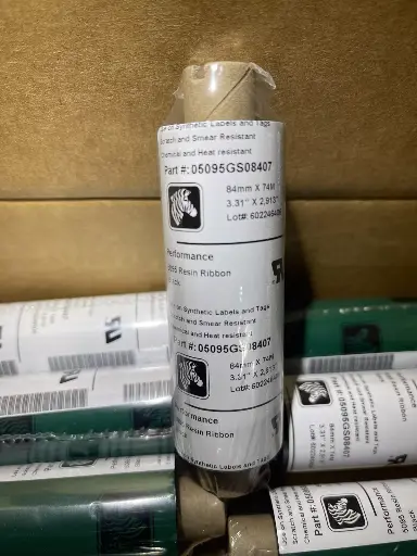 [QA-0595GS08407] Cinta de resina Zebra Performance 5095  Caja/12 piezas