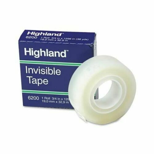 [QA-5910341296] ROLLO DE CINTA ADHESIVA TRANSPARENTE HIGHLAND 3/4 X 36 YD